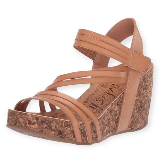 BLOWFISH MALIBU TAN WEDGE SANDAL SZ.7.5 GUC. - Picture 1 of 9
